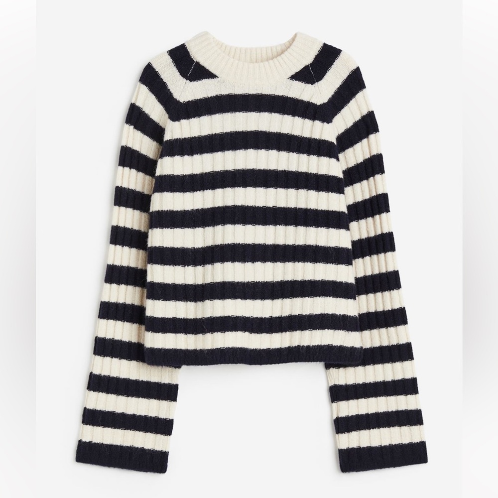 Chunky rib knit sweater